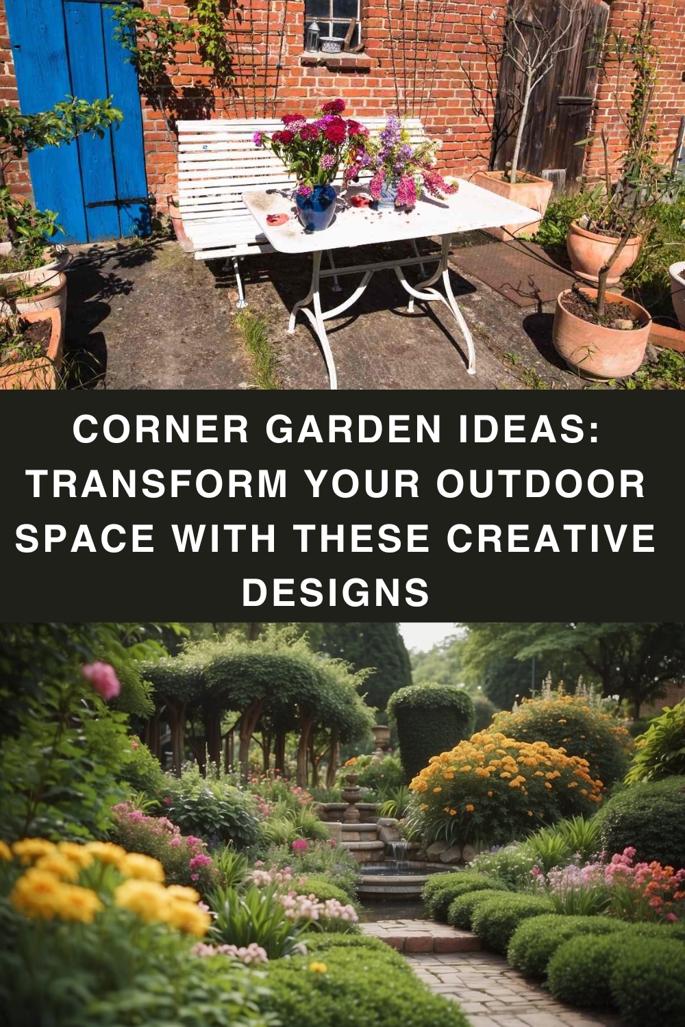 Corner Garden Ideas: Transform Your Outdoor Space with These Creative Designs pin