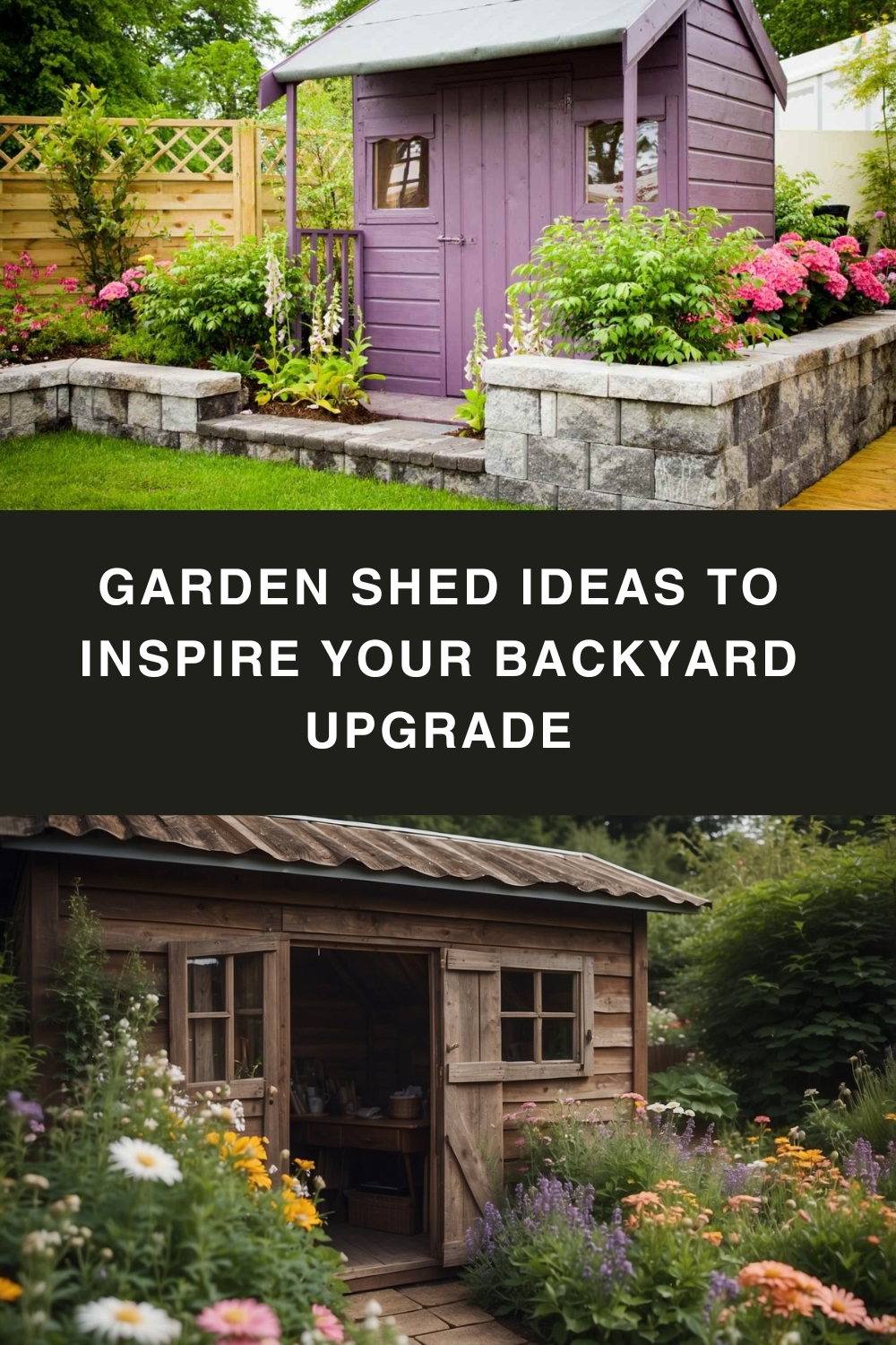 Garden Shed Ideas to Inspire Your Backyard Upgrade pin