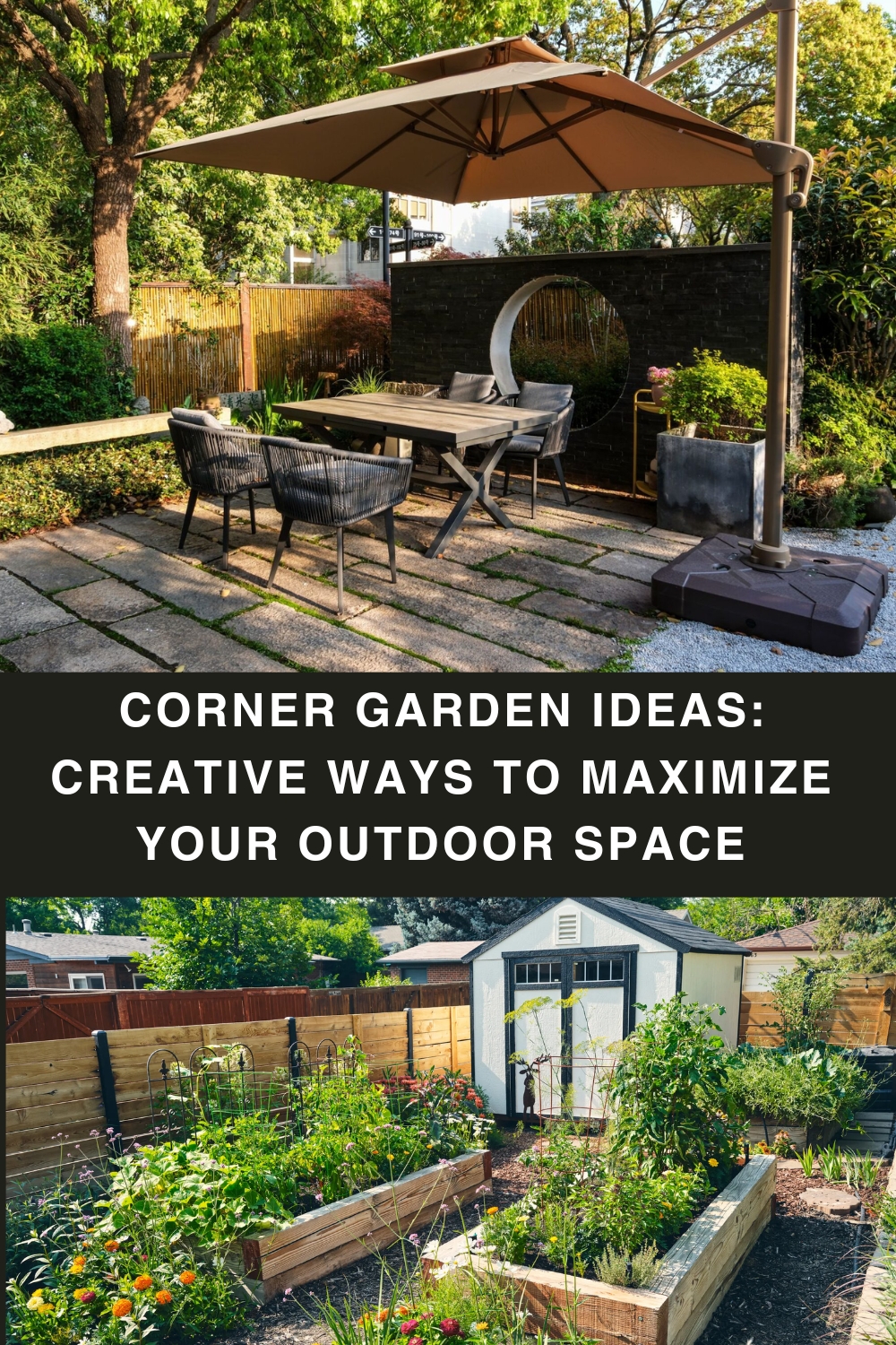 Corner Garden Ideas: Creative Ways to Maximize Your Outdoor Space pin