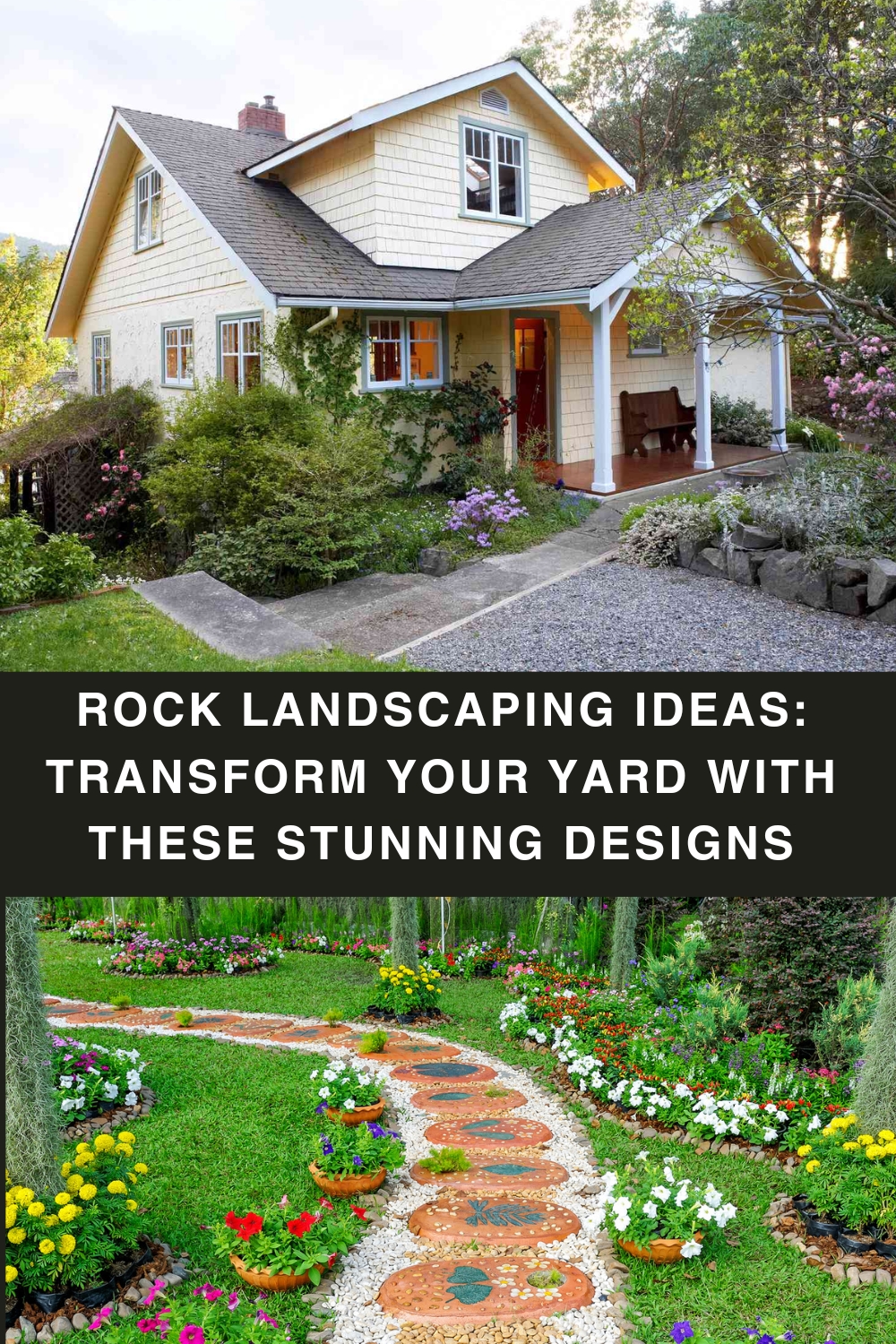 Rock Landscaping Ideas: Transform Your Yard with These Stunning Designs pin
