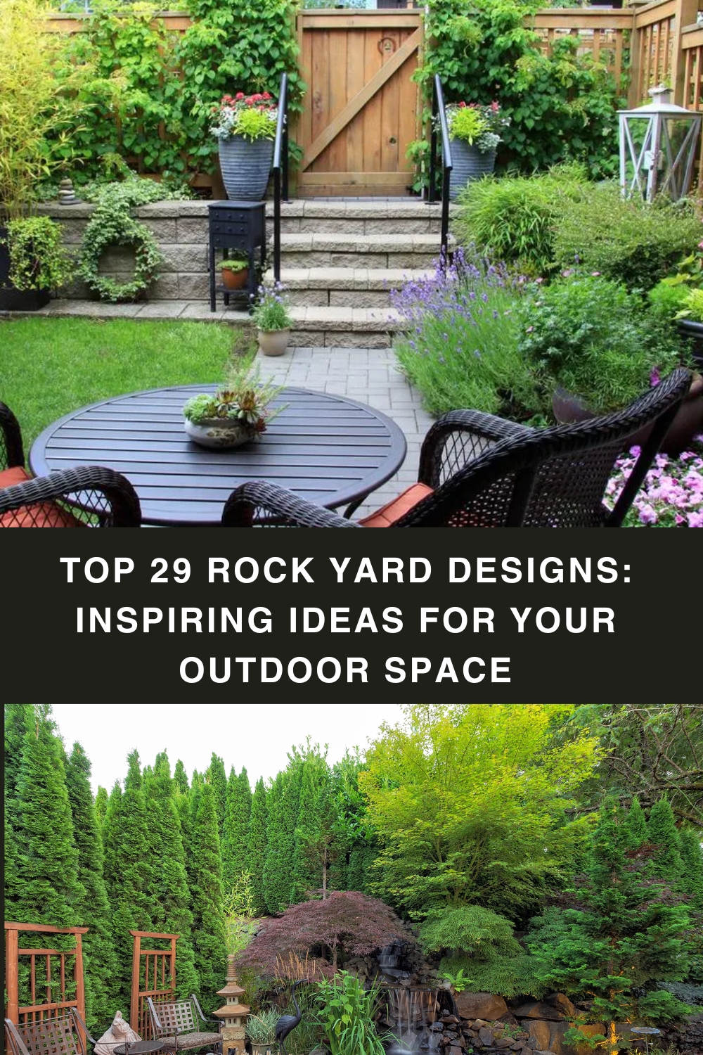 Top 29 Rock Yard Designs: Inspiring Ideas for Your Outdoor Space pin
