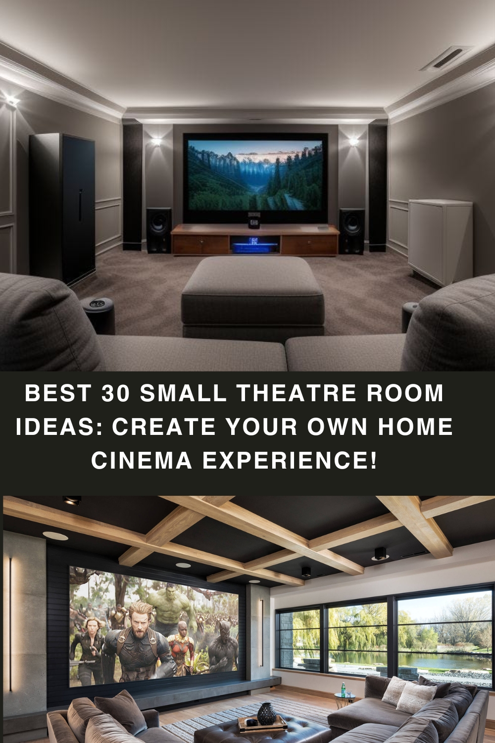 Best 30 Small Theatre Room Ideas: Create Your Own Home Cinema Experience! pin