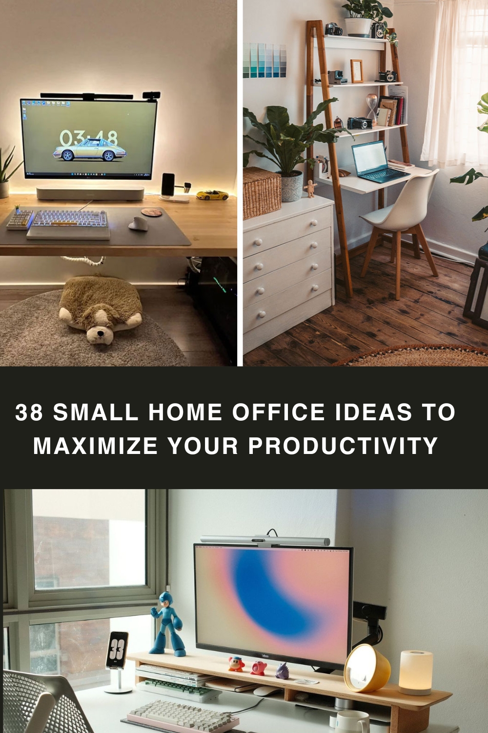 38 Small Home Office Ideas to Maximize Your Productivity pin