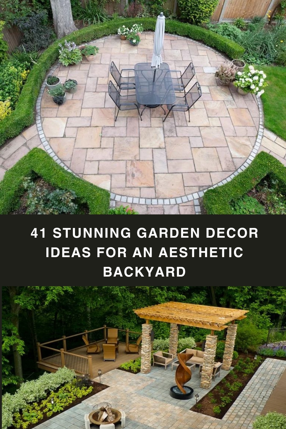 41 Stunning Garden Decor Ideas For An Aesthetic Backyard pin