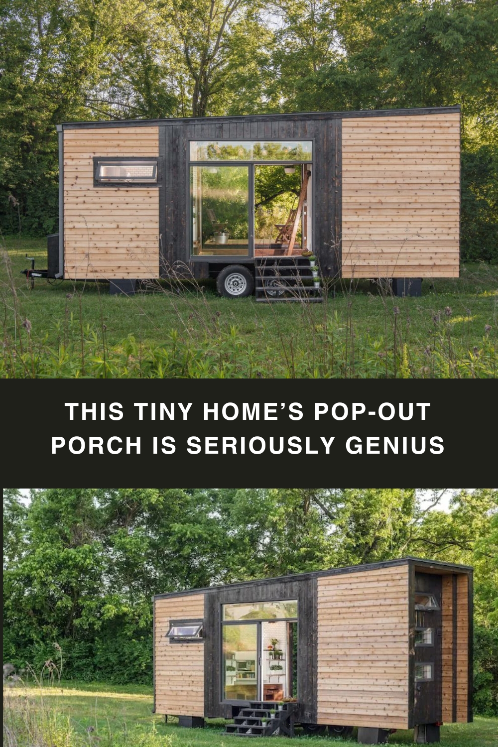 This Tiny Home’s Pop-Out Porch Is Seriously Genius
