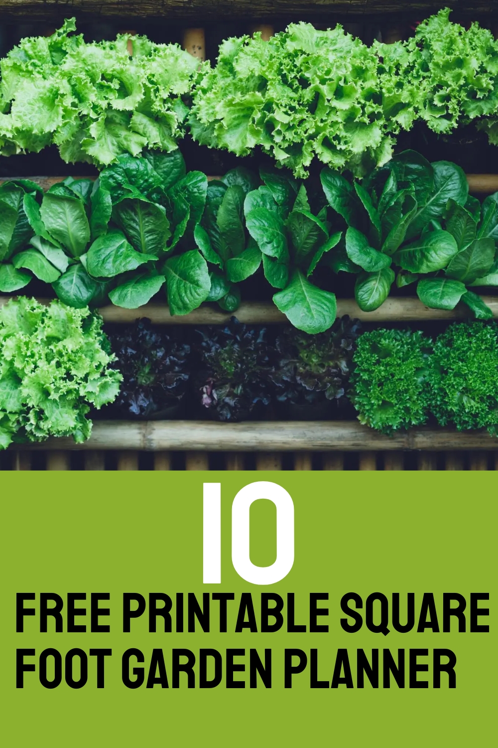 Free Printable Square Foot Garden Planner
