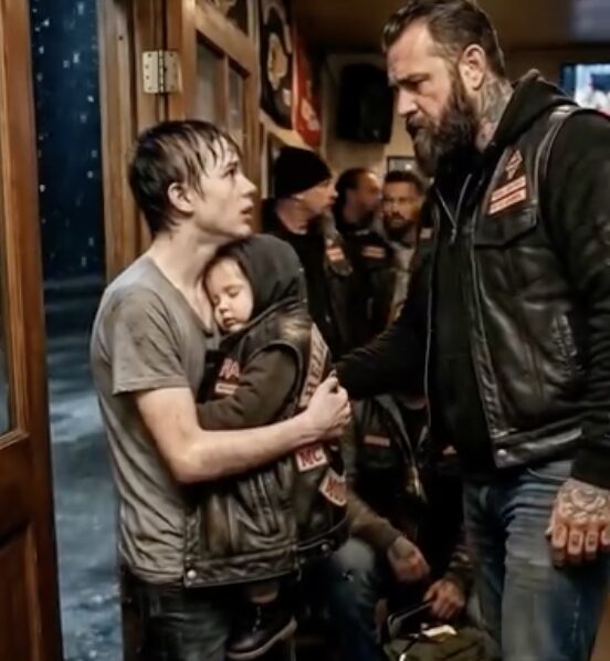 A Young Boy Carried His Baby Sister Through a Storm to an Outlaw Biker Club — Begging for Help After Their Stepfather Tried to K*ll Their Mother
