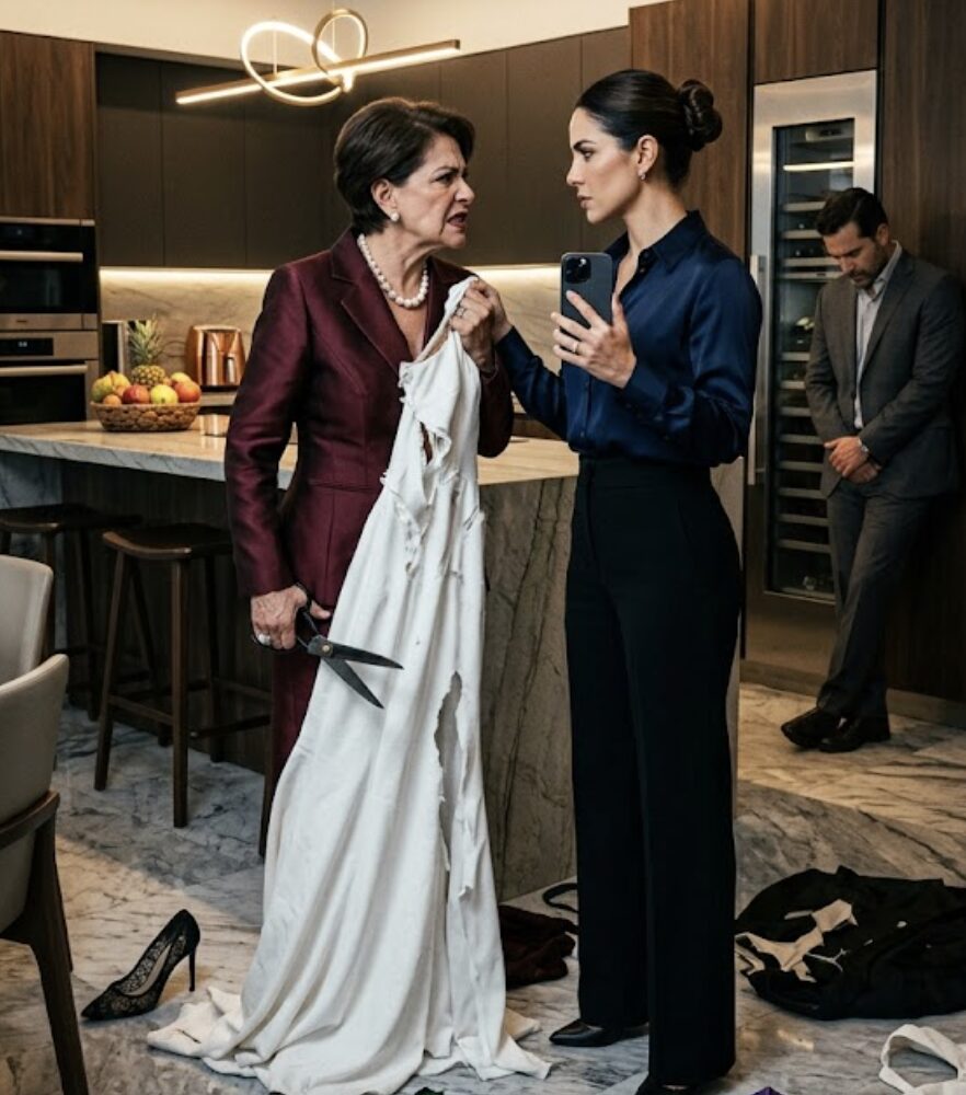 My mother-in-law tore my dress to humiliate me in my own kitchen