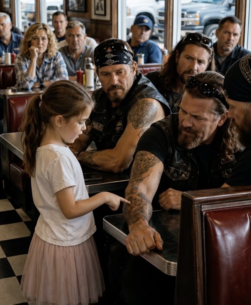 A Little Girl Pointed at the Bikers’ Tattoo and Whispered a Name — The Name of the Man They Had Never Forgotten for 20 Years