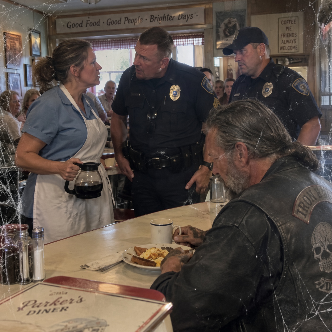She Defended a Grieving Biker When Two Small-Town Cops Tried to Throw Him Out