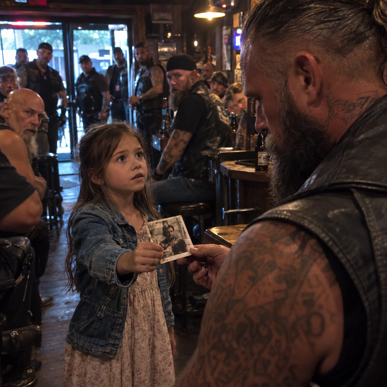 A Little Girl Walked Into a Biker Bar and Asked for the Man Who Saved Her Mother
