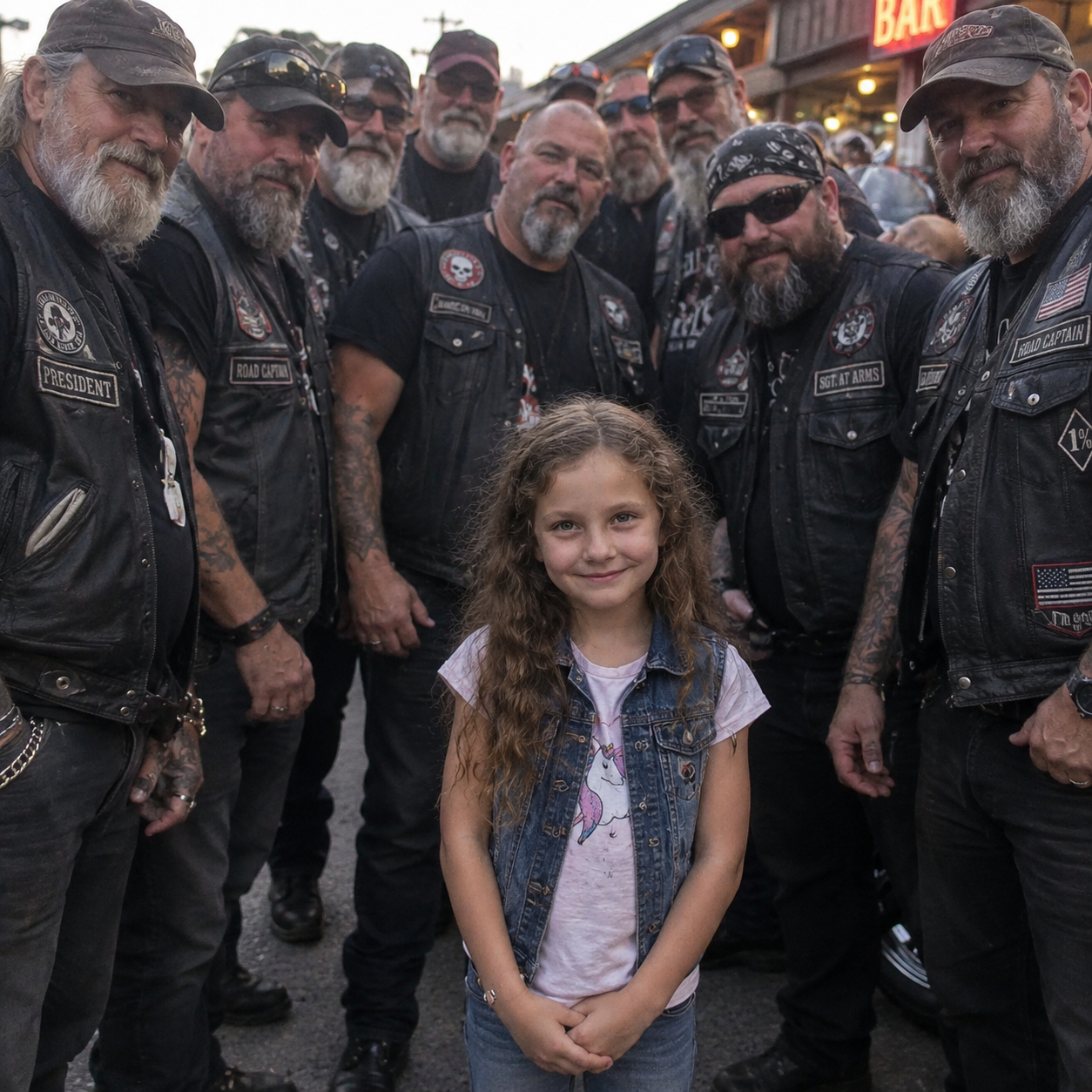 Barefoot And Desperate, The Little Girl Trusted Bikers More Than Police To Save Her Dying Mom