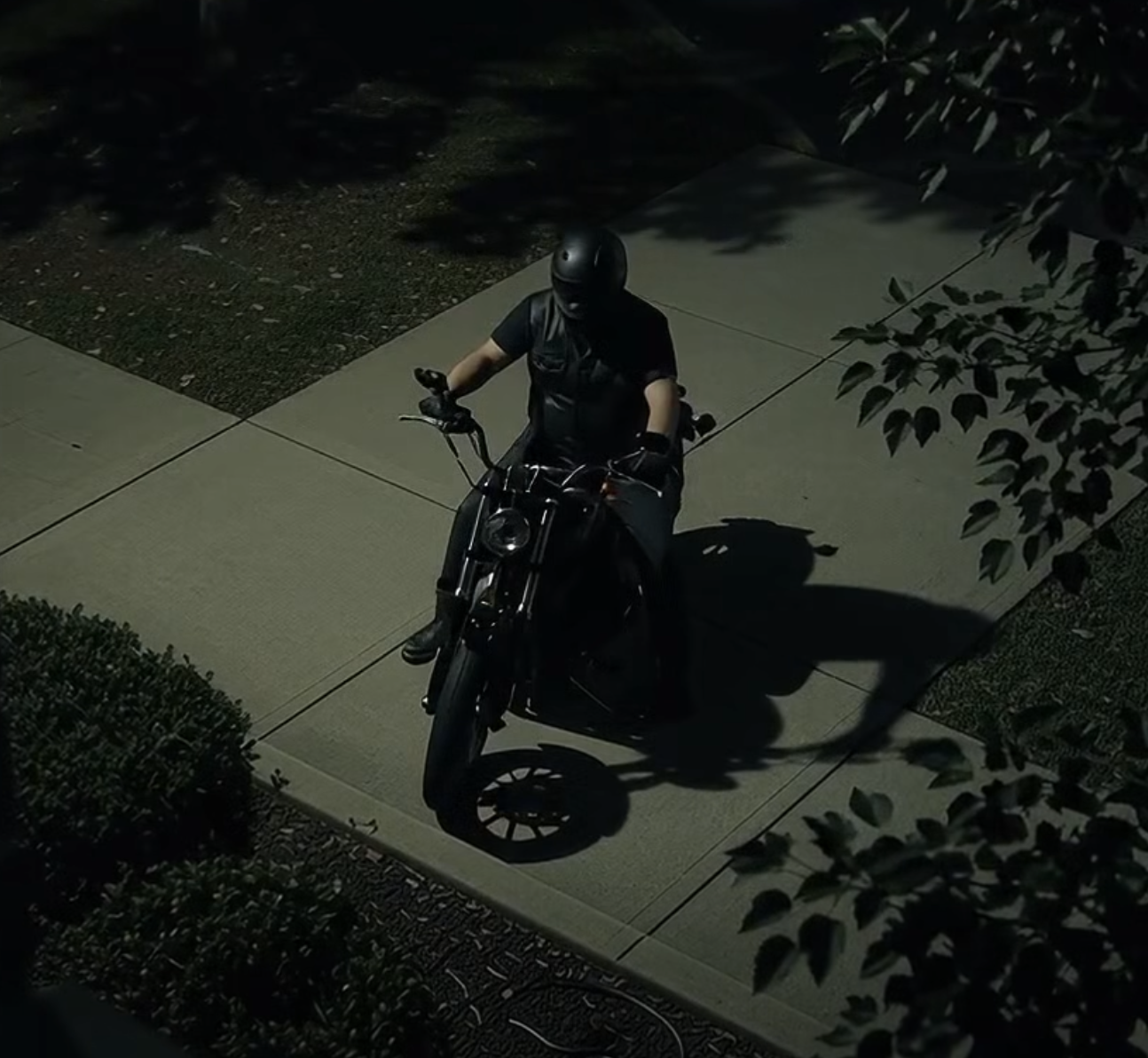 Every night for three weeks, the same outlaw biker parked his black Harley outside the nursing home at exactly 8 PM