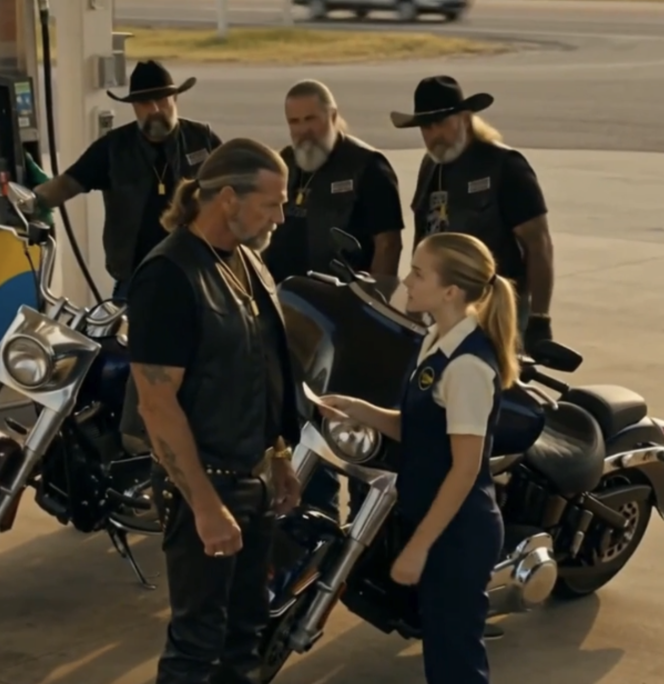 She Pointed at the Tattoo on the Outlaw Biker’s Arm and Said, “My Mom Has the Same One”
