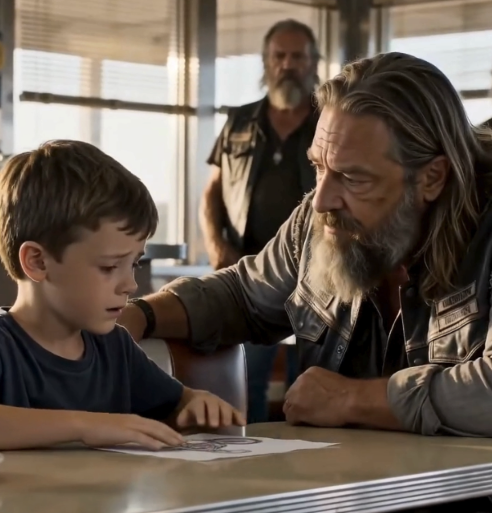The Biker Recognized The Boy's Drawing, The Terrifying Secret Behind the Red Door
